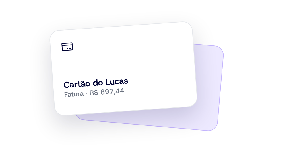 Cartões do casal com as faturas do mês
